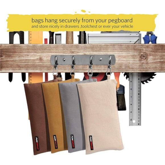 Utility Bag, Canvas Zipper Tool Bags - Heavy Duty Tools Pouch - Picture 4 of 7